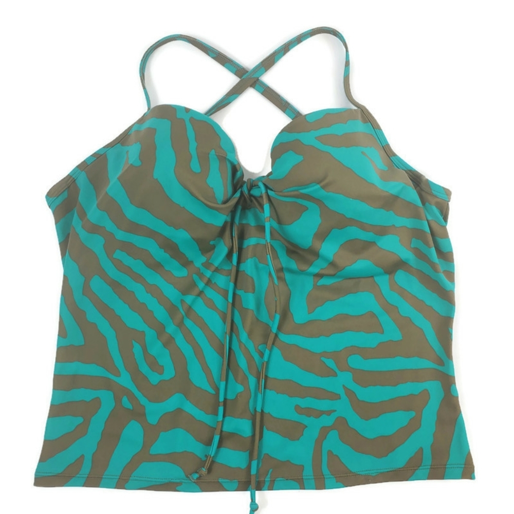 Victoria's Secret Tankini top animal print SZ 36C